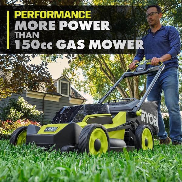 RYOBI - 40V HP Brushless 20 in. Cordless Electric Battery Walk Behind Self-Propelled Lawn Mower with 6.0 Ah Battery and Charger
