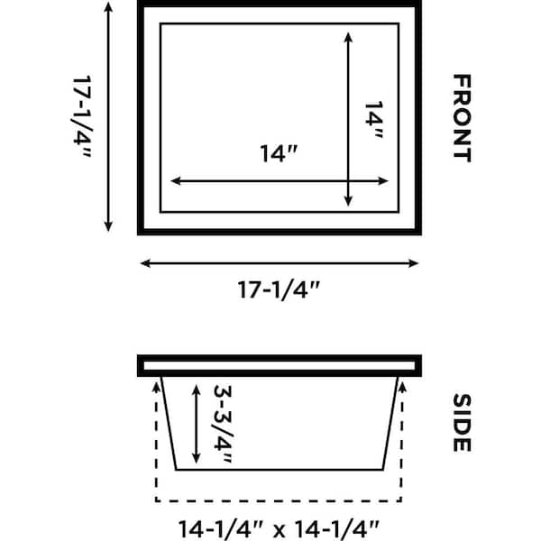 EZ Niches 14”x14” Square Shower Niche offers