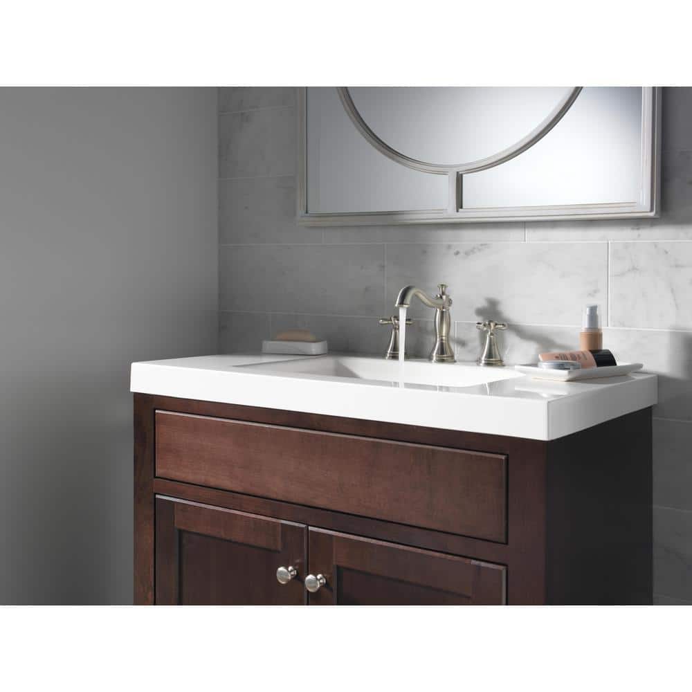 Elegant Cassidy Stainless Steel Widespread Bathroom Faucet