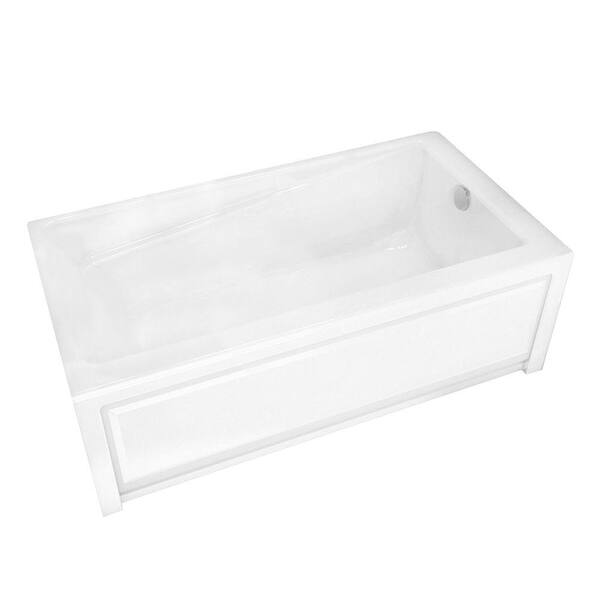 MAAX Loft 5 ft. Right Drain Soaking Tub in White