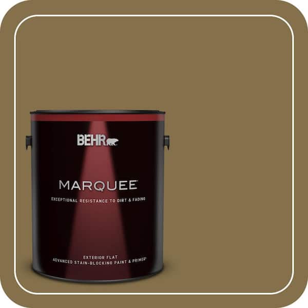 BEHR MARQUEE 1 gal. #350F-7 Wild Mushroom Flat Exterior Paint & Primer