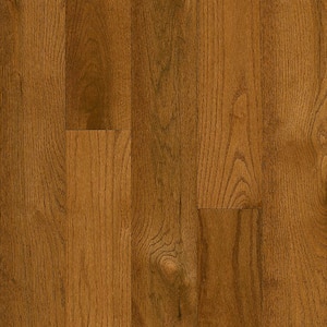 Plano Oak Gunstock 3/4 in. Thick x 5 in. Wide x Varying Length Solid Hardwood Flooring (23.5 sqft / case)