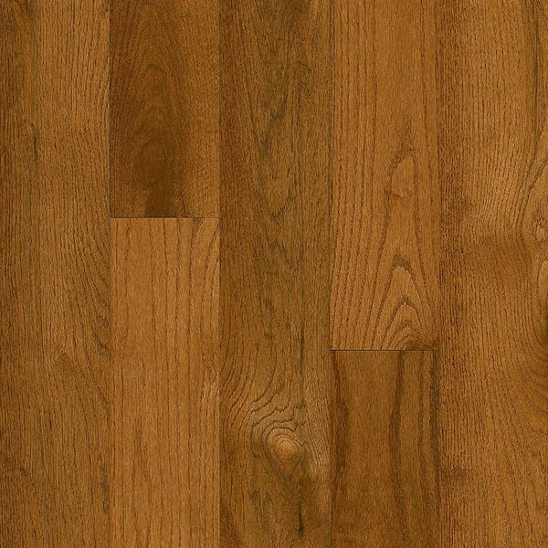 Bruce Plano Oak Gunstock 3/4 in. Thick x 5 in. Wide x Varying Length Solid Hardwood Flooring (23.5 sq. ft. / case)