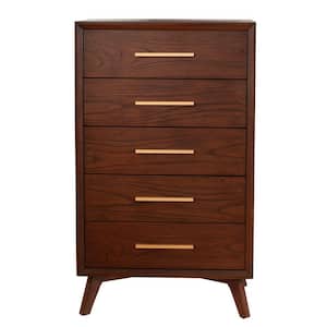 Carmel 6-Drawer Cappuccino Chest 50 in. H x 36 in. W x 20 in. D JR-05 - The Home  Depot