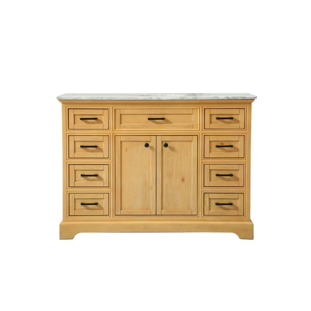 Timeless Home 48 in. W x 21.5 in. D x 35 in. H Single Bathroom Vanity in Na