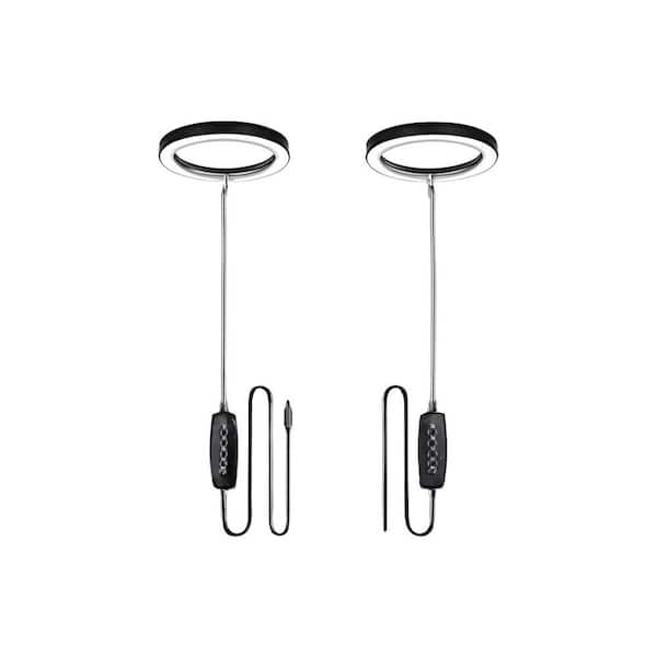 65 in. Full Spectrum Plant Light, 160 LED Grow Lamp with 4/8/12H Timer, 10 Dimmable Levels, 3 Spectrum Modes, 2-Pack