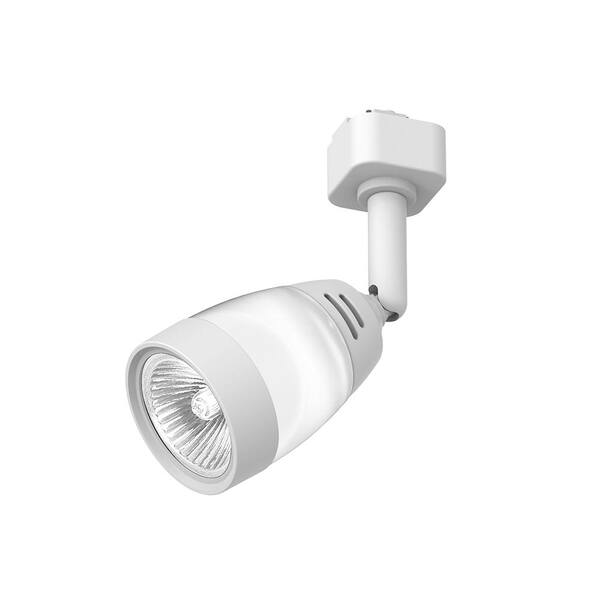 Hampton Bay 1Light White Integrated LED Linear Track Lighting Frosted