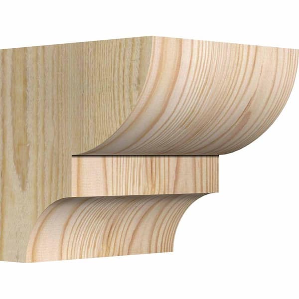 Ekena Millwork 6 in. x 6 in. x 6 in. Douglas Fir Ridgewood Rough Sawn Corbel