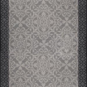 Derbent Grey 2 ft. 2 in. x Your Choice Length Roll Runner