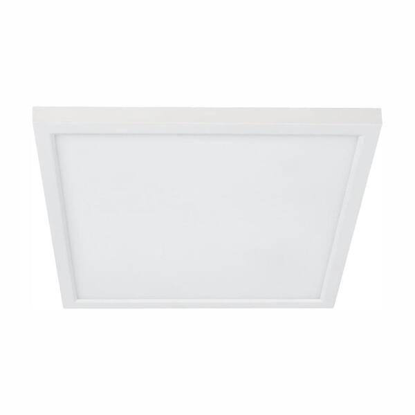 Commercial Electric 4 in. J Box 8-Watt Dimmable White Square Flat Panel Ceiling Flush Mount Integrated LED Recessed Light Color Changing CCT