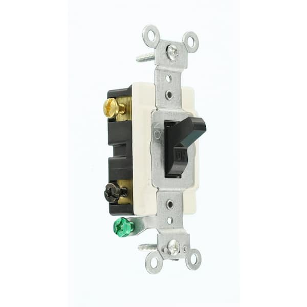20 Amp Commercial Grade 3-Way Toggle Switch, Black CS320-2E