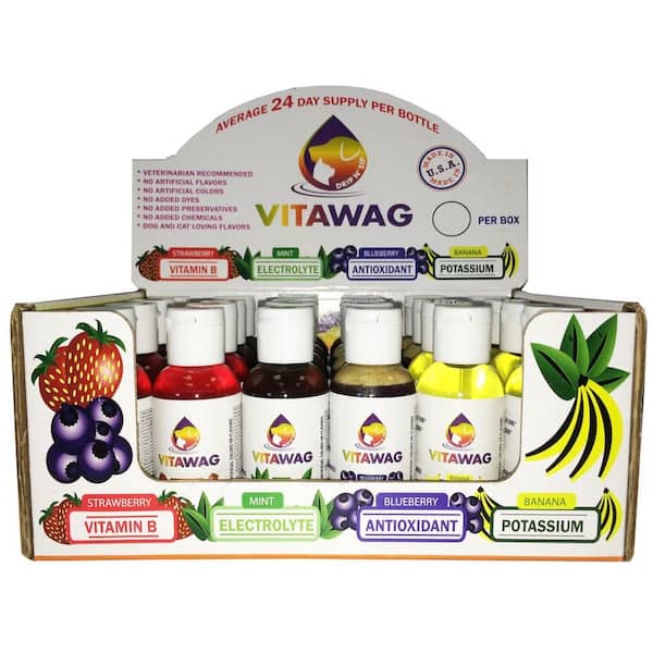 Vitawag All Natural Super Concentrated Dog and Cat Liquid Supplements, 24 Assorted Pack