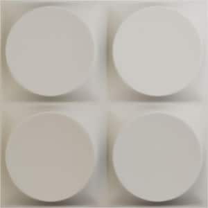 11-7/8"W x 11-7/8"H Adonis EnduraWall Decorative 3D Wall Panel, Satin Blossom White (Covers 0.98 Sq.Ft.)