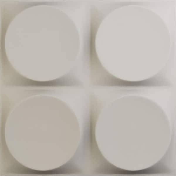 Ekena Millwork 11-7/8"W x 11-7/8"H Adonis EnduraWall Decorative 3D Wall Panel, Satin Blossom White (12-Pack for 11.76 Sq.Ft.)