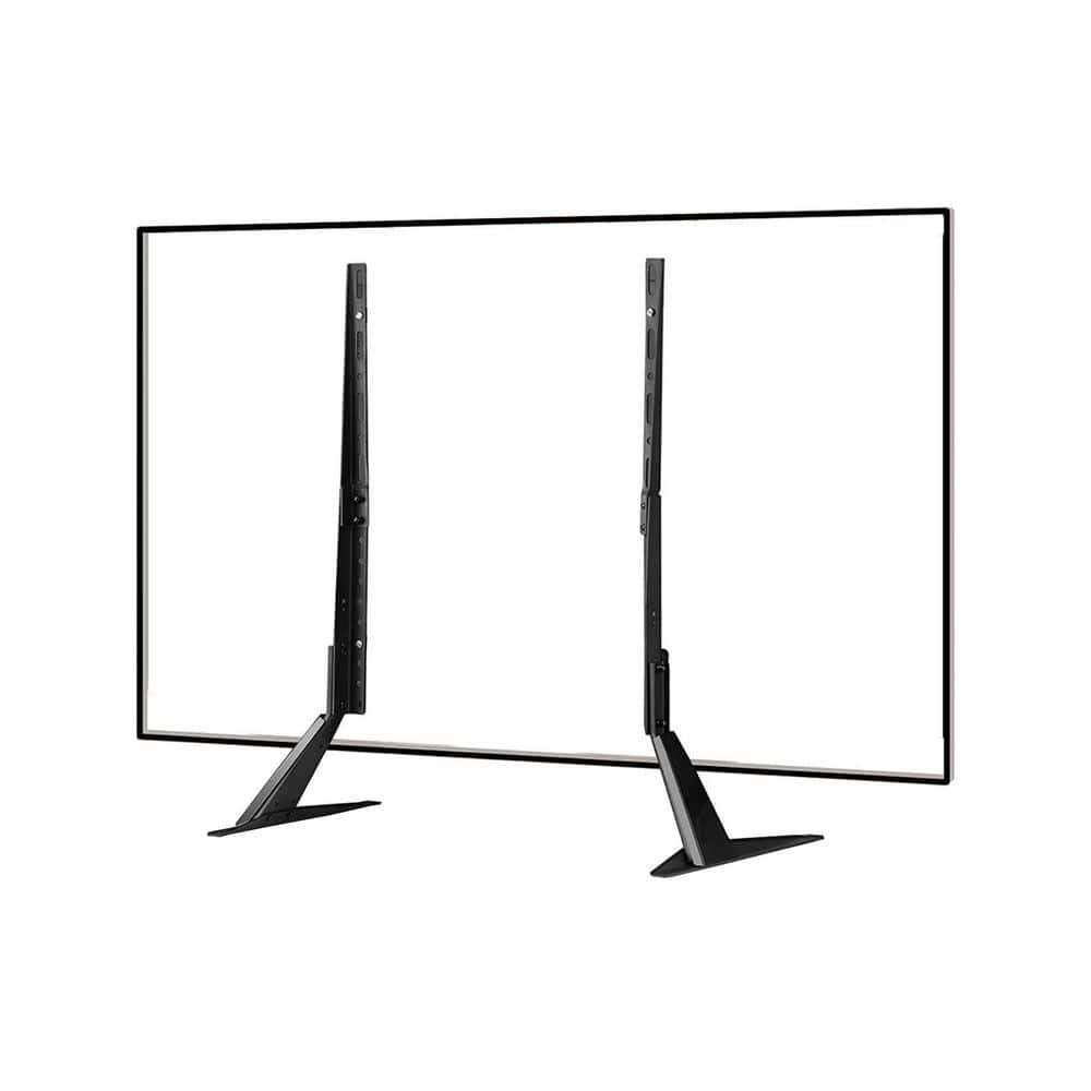 Universal TV Stand Metal TV Legs Adjustable Height for 20-65 in. Flat Curved Screen Black Easy Install 1 Pack price history on PriceWatchPro