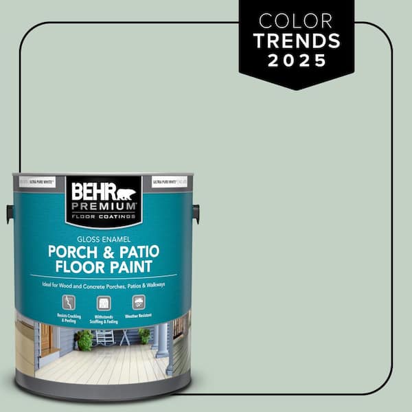 1 gal. #PPU11-13 Frosted Jade Gloss Enamel Interior/Exterior Porch and Patio Floor Paint