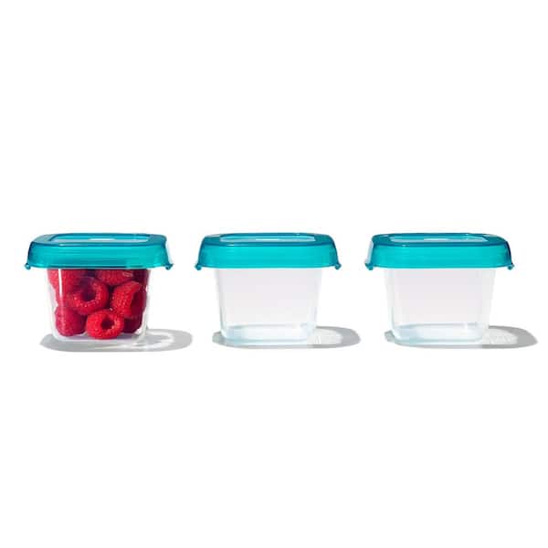 OXO Tot Baby Blocks 6-oz. Teal Freezer Storage Containers