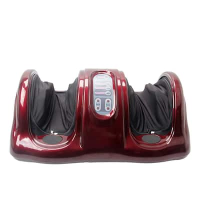 5-Mode Human Simulation Solid Massage Foot Massager with Remote Control in Red, 3 Speed