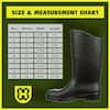 Heartland Men's 15 in. All-Purpose PVC Rubber Boot- Black Size 8 70458-08 -  The Home Depot