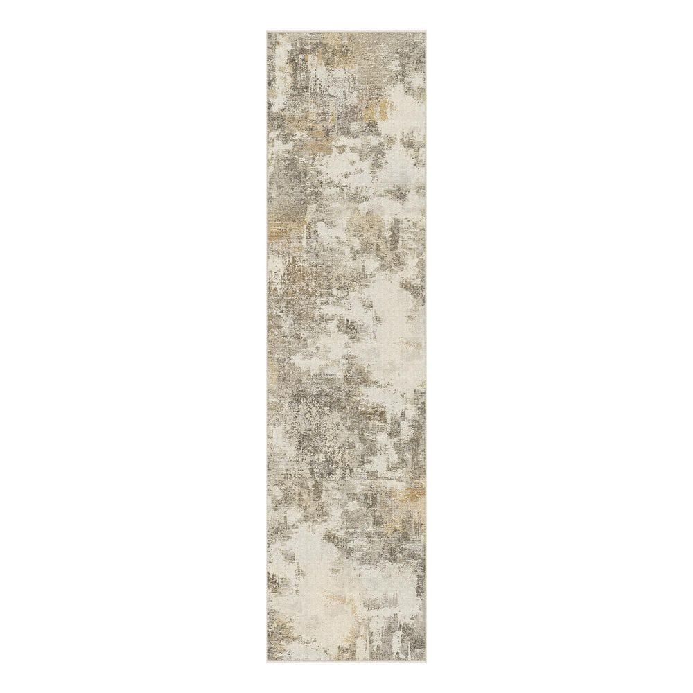 Shka Brown 2 ft. x 8 ft. Modern Abstract Runner Rug price history on PriceWatchPro