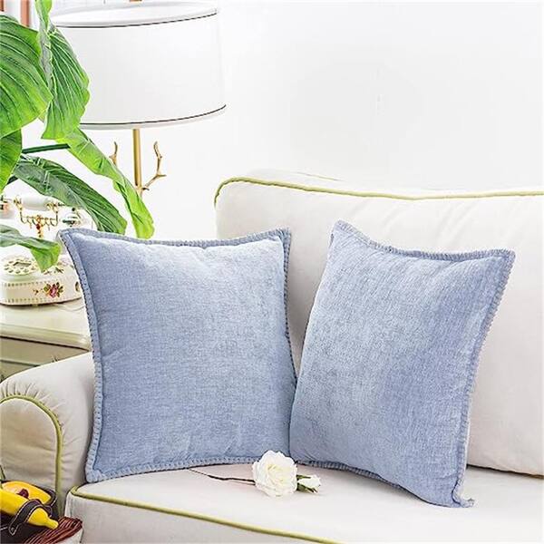 Ovios Indoor Outdoor Throw Pillows Set of 2 with Inserts Patio Furniture Pillows  Includes Pillow Core and Pillowcase, Decorative Pillows for Bed, Couch,  Sofa, Bench, Chair 