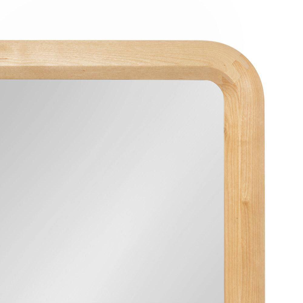 Scandinavian Mid-Century Modern Birchwood Full-Length Mirror - 16x48