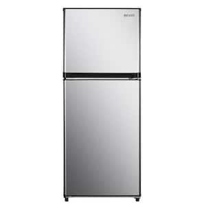 24 in. 10.0 cu. ft. Top Freezer Refrigerator in Stainless Steel