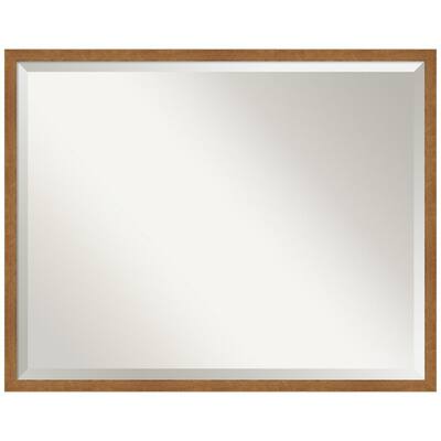 24.0 x 46.0 in. Carlisle Blonde Frame Bathroom Mirror Various Custom Sizes Vanity Mirror Amanti Art Custom Wood Bathroom Wall Mirror Brown 24.0 x 46.0 in. Carlisle Blonde Frame Bathroom Mirror Various Custom Sizes Vanity Mirror Amanti Art Custom Wood Bathroom Wall Mirror Brown
