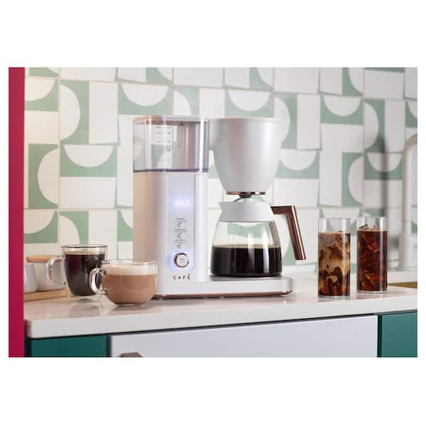 GEVALIA KAFFE Connaisseur Home Concepts White Coffee Maker 10 Cup GM-410W  (J-19) #27094