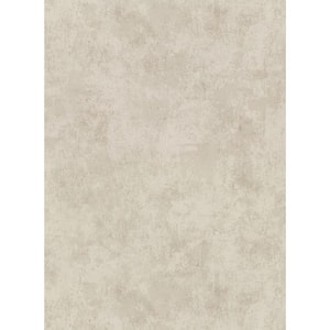 Hereford Taupe Faux Plaster Vinyl Strippable Roll (Covers 60.8 sq. ft.)