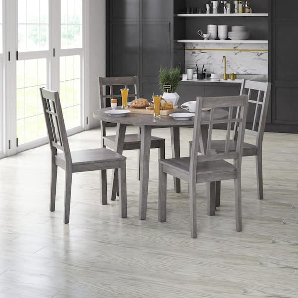 weathered gray dining table