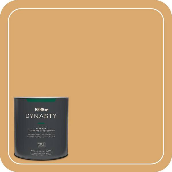 BEHR DYNASTY 1 qt. #ICC-70 Flower Field Semi-Gloss Enamel Exterior Stain-Blocking Paint & Primer