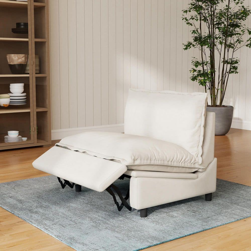 Module Section Sofa Magic Home (Middle Module Power Recliner) 37.4 in. Armless 1-Piece ...