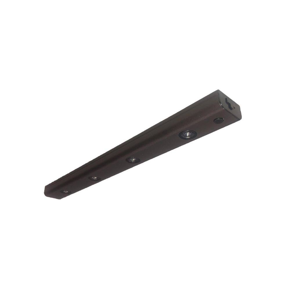 LED Bar Light Plug-In/Hardwire 20 in. Bronze Under Cabinet Light with Dimmi
