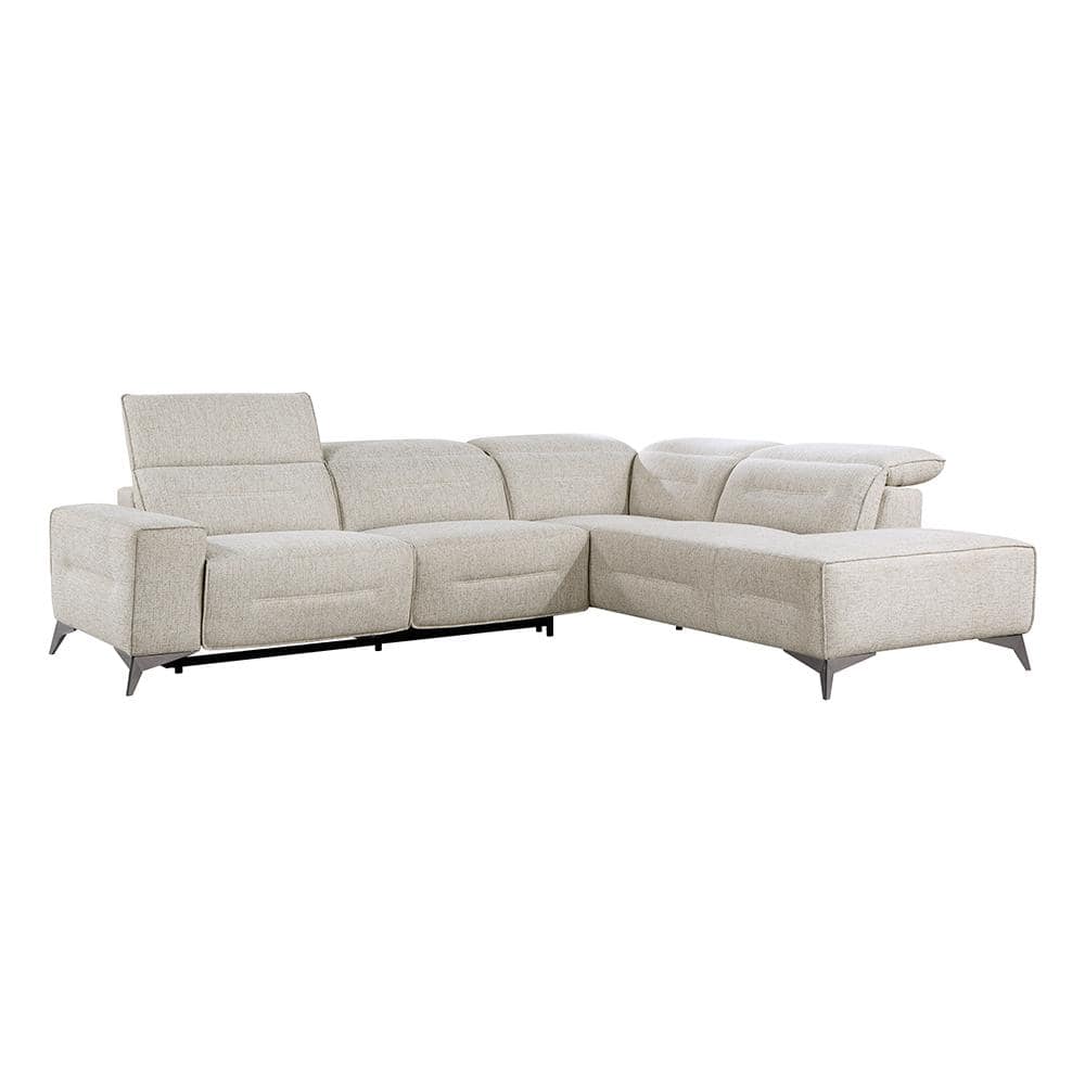 Weiser 108.5 in. Straight Arm 2-piece Chenille Power Reclining Sectional So