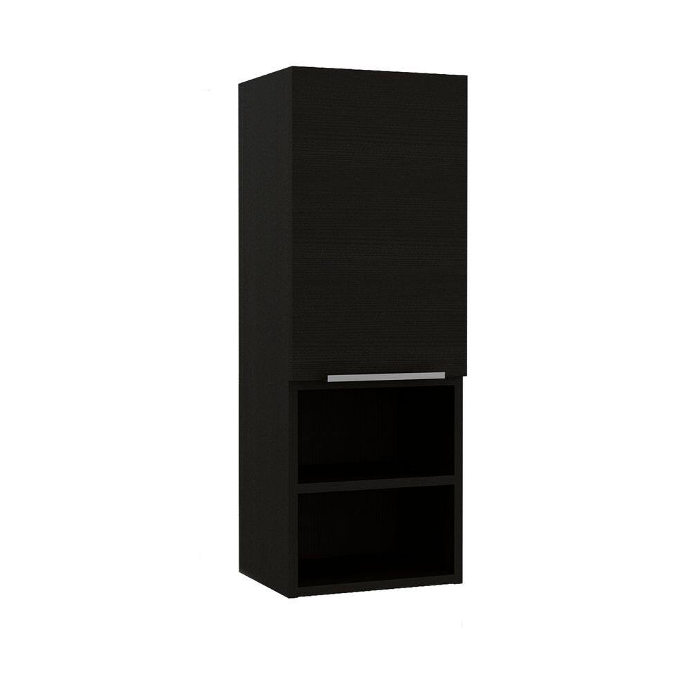 11.81 in. W x 32.17 in. H Rectangular Black MDF Surface Mount Medicine Cabinet without Mirror price history on PriceWatchPro
