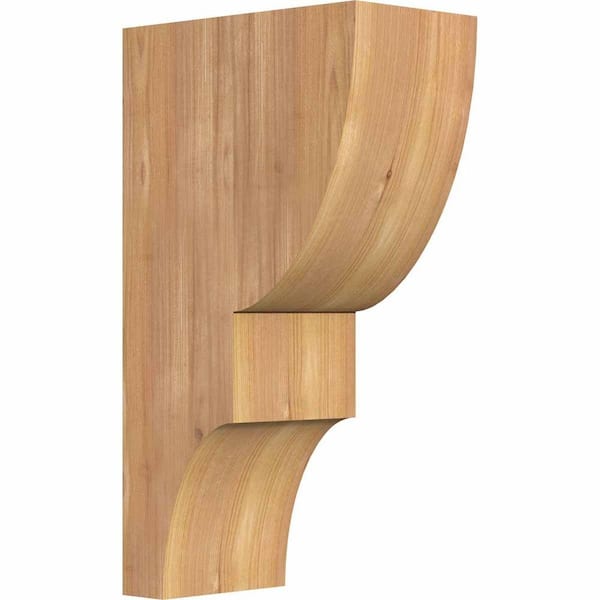Ekena Millwork 5-1/2 in. x 10 in. x 18 in. Western Red Cedar Ridgewood Smooth Corbel