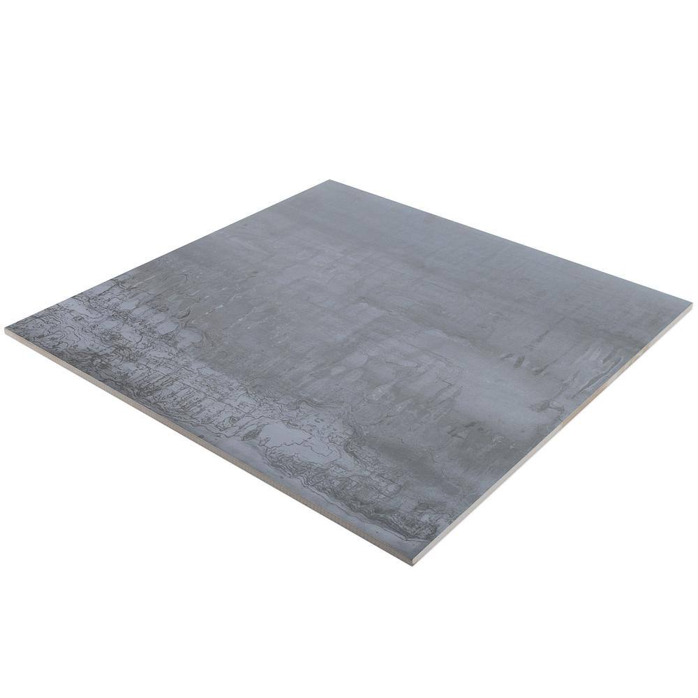 Large Format Light Gray Matte Porcelain Square Tile