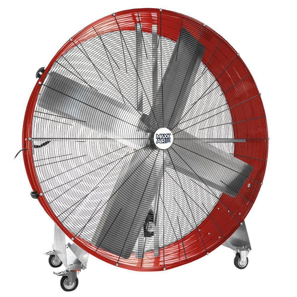 Maxx Air Pro Series 60 In. 2-Speed Belt Drive Drum Fan BF60BDREDP-4 ...