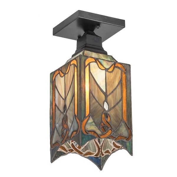 Unbranded 5.5" Wide Cottage Mission Flush Mount