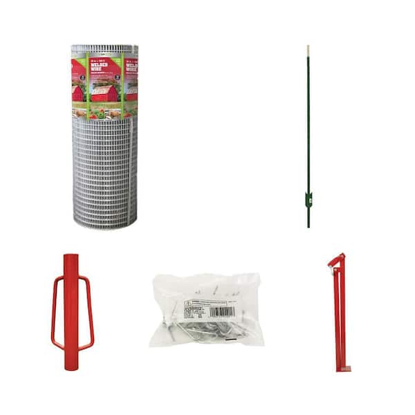 1/2 in. x 1 in. Wire, 5 ft. T-Post, Driver, Clips, Puller Combo