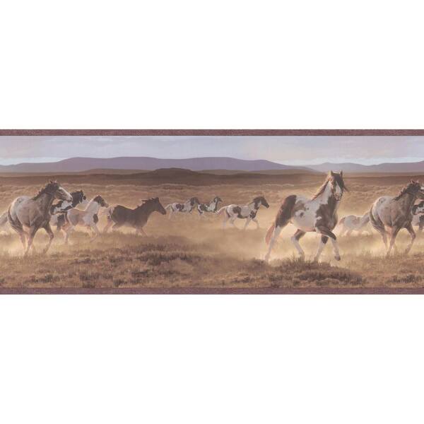 Brewster 9 in. Wild Horses Border