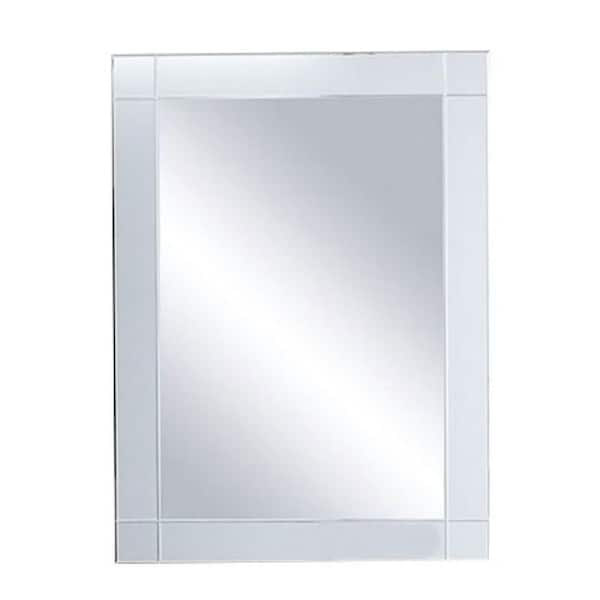 Rolalla 22.25 in. x 30.25 in. Surface-Mount Medicine Cabinet in White with Framed Mirror Door
