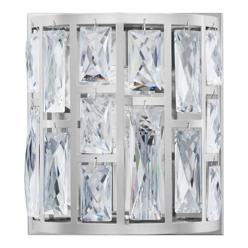 Kristella 1-Light Chrome Indoor Wall Sconce