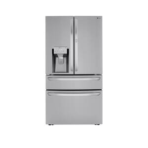 23 cu. ft. Door-In-Door 4-Door French Door Refrigerator, Dual and Craft Ice in PrintProof Stainless Steel, Counter Depth