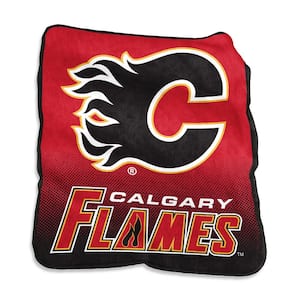 Calgary Flames Multi Colored Raschel Throw