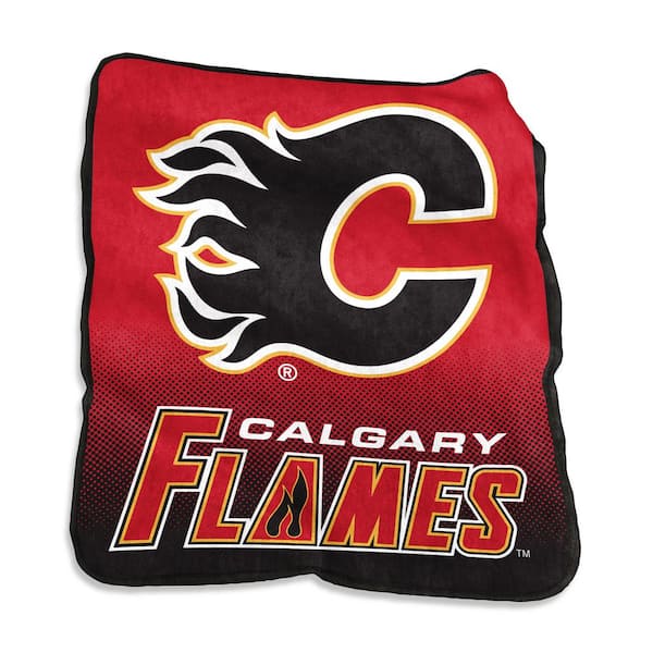 logobrands Calgary Flames Multi Colored Raschel Throw