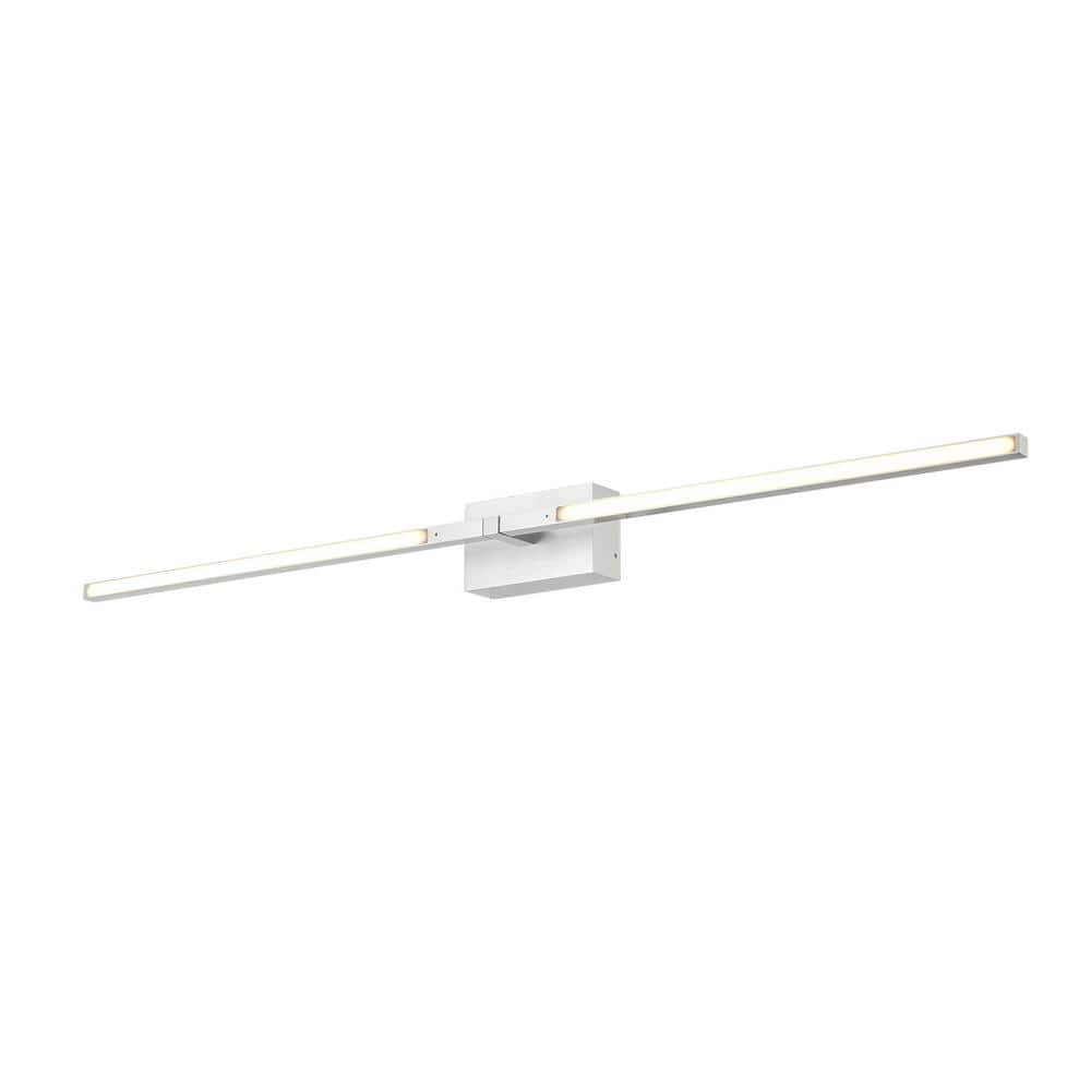 Pandora 36" White Aluminum Dimmable Wall Sconce