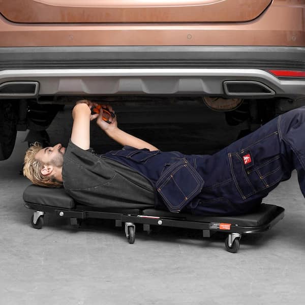 Foldable Z Garage Creeper 40 in. 450 lbs. Load Capacity Rolling Folding Mechanic Creeper Stool for Garage Shop or Home