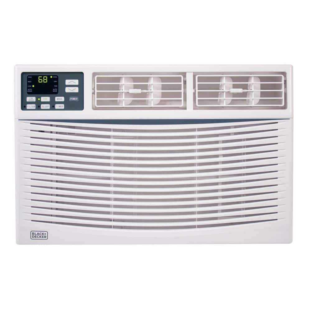 BLACK+DECKER 12,000 BTU 115V Window Air Conditioner Cools 550 Sq. Ft. with  Remote Control in White BD12WT6 - The Home Depot